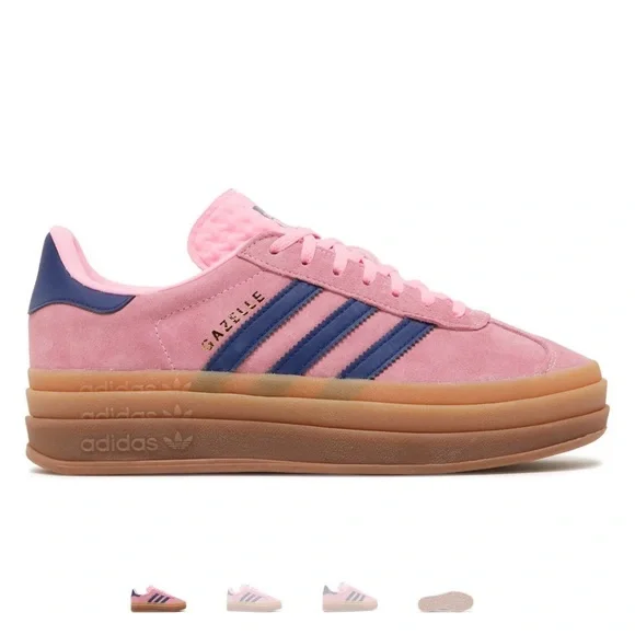 adidas gazelle silver green womens Adidas Gazelle Indoor White Preloved Ink – Kicks Machine main image 1